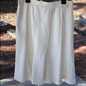 White Skirt 63% polyester, 33% rayon, 4% rayon